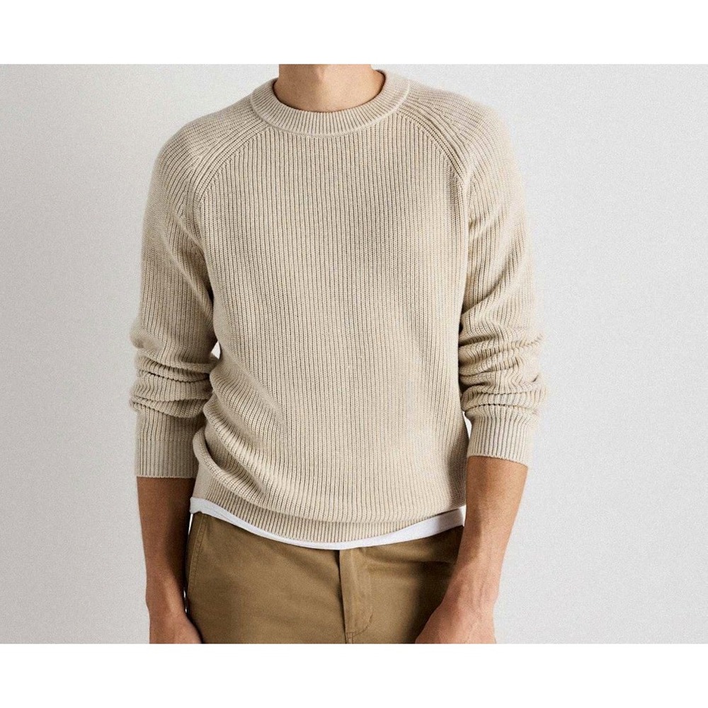NWT Quince Ribbed Crewneck Mens Medium Retail $188